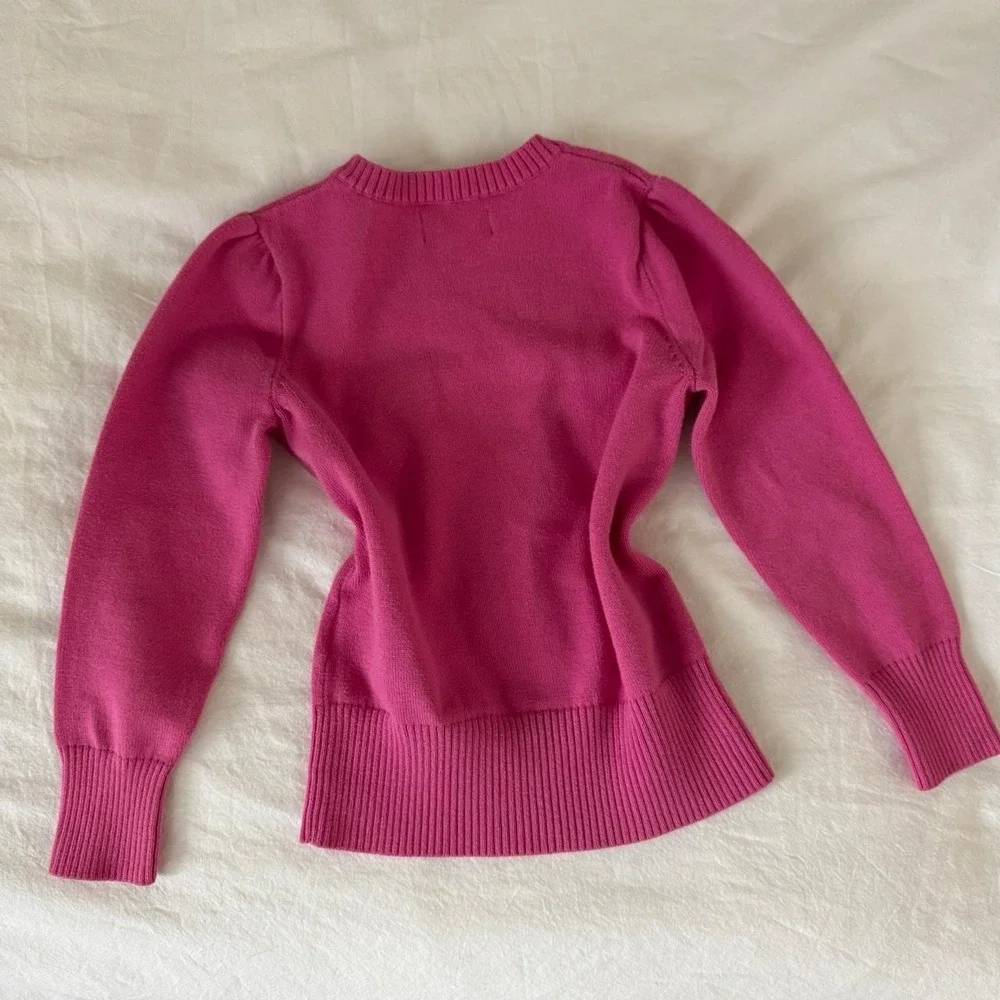 Kids Pink Ralph Lauren V neck sweater